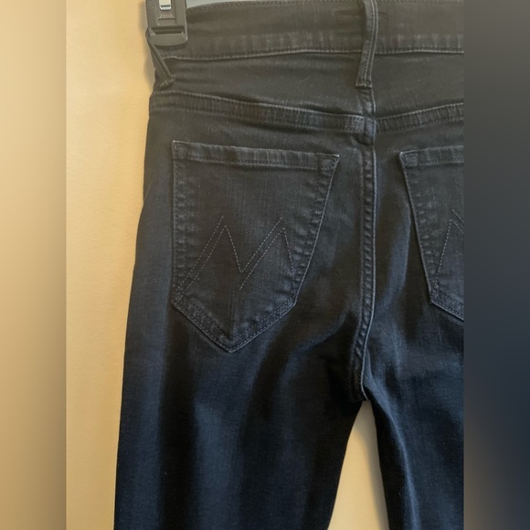 MOTHER | Insider Crop Two Step Fray, Black Wash, Women’s Size 24 - Picture 8 of 11